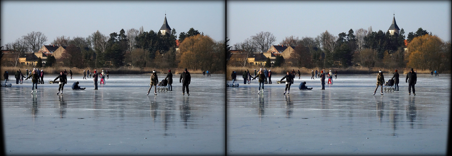 Treiben auf dem Eissee in Sperenberg 2018     -  3D-II-View