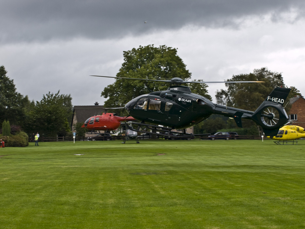 treiben auf dem Heliport in Spa