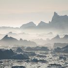 Treibendes Eis vor Grönland