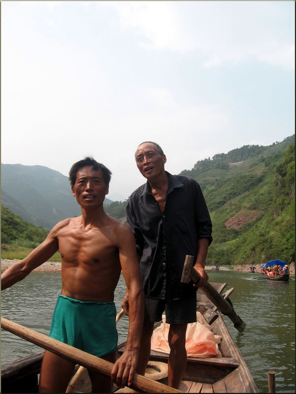 Treidler auf einem Yangze-Nebenfluss