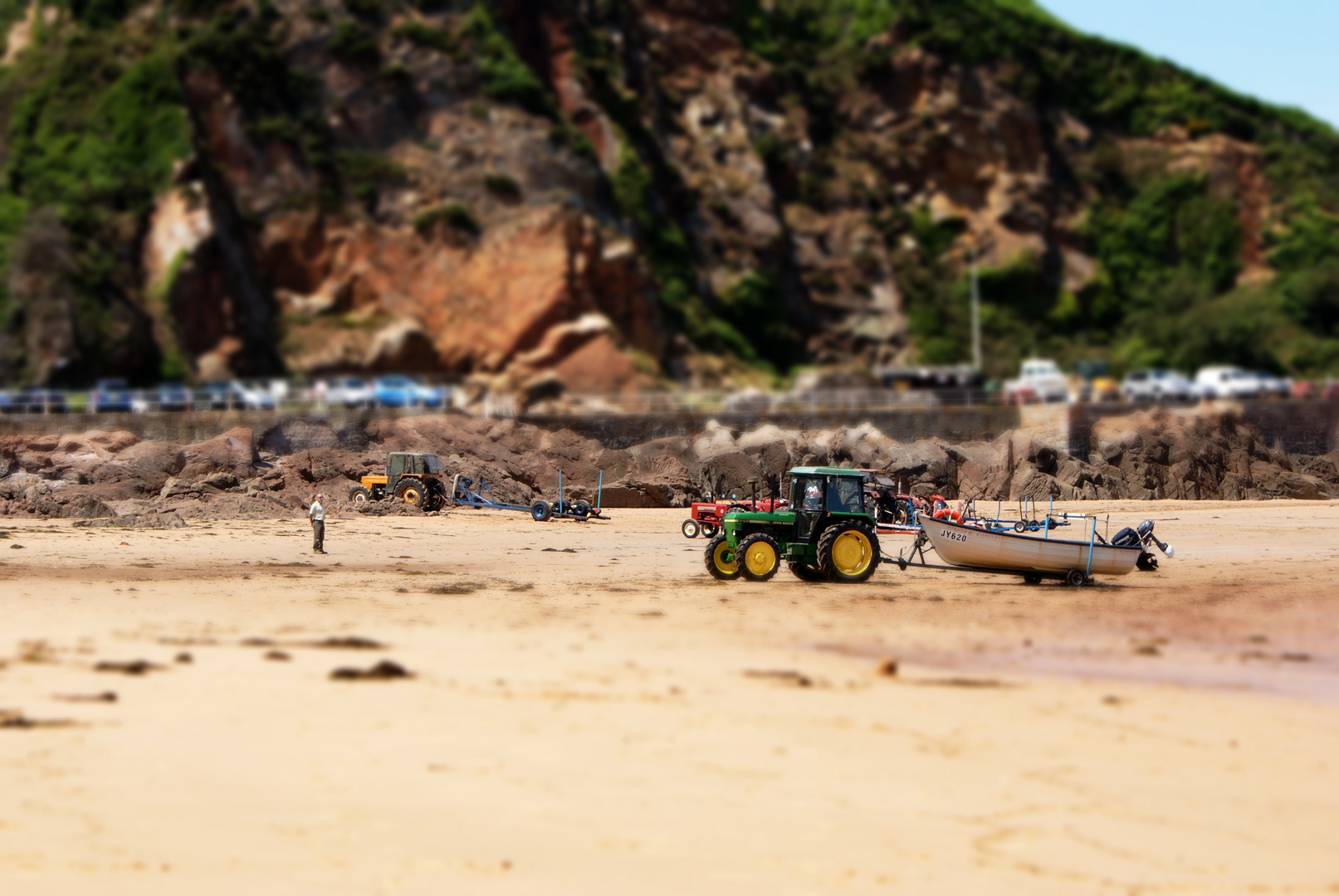 Trekker am Strand