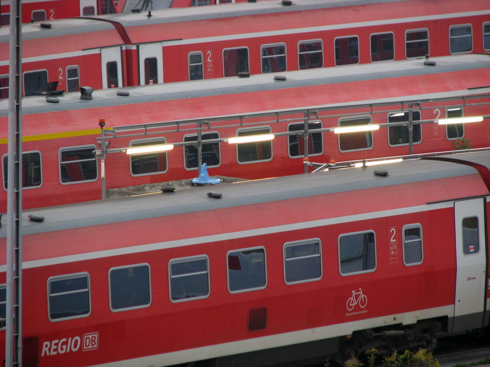 Trenes en rojo