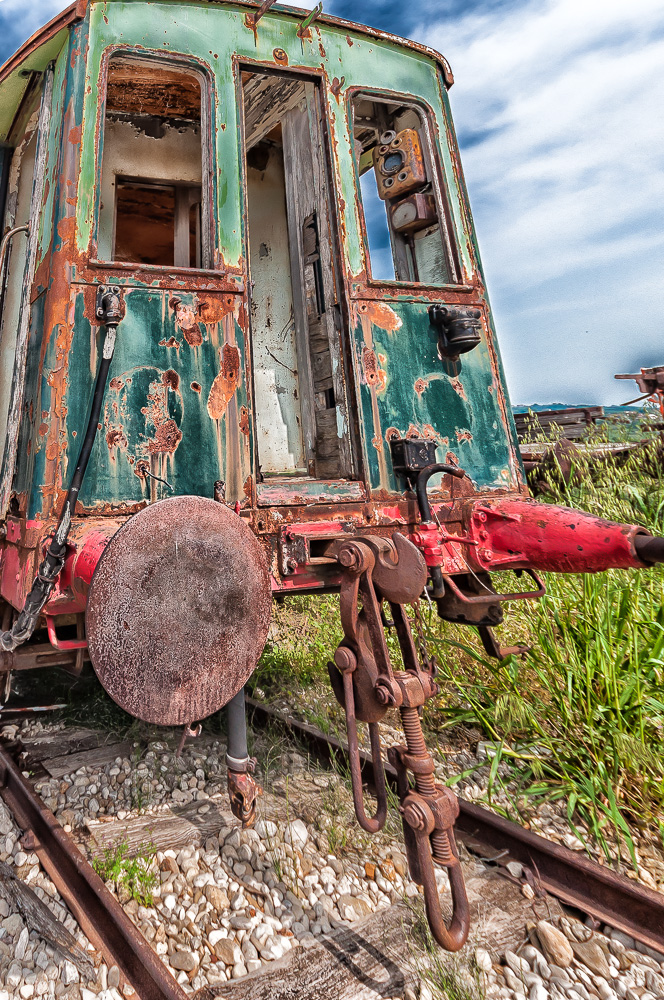 Treno in abbandono