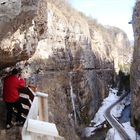 Trentino Sanzeno nach San Romedio Italien