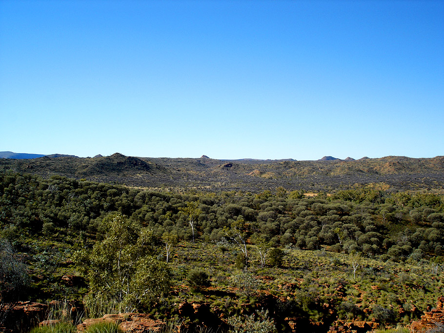 Trephina Gorge, blue view