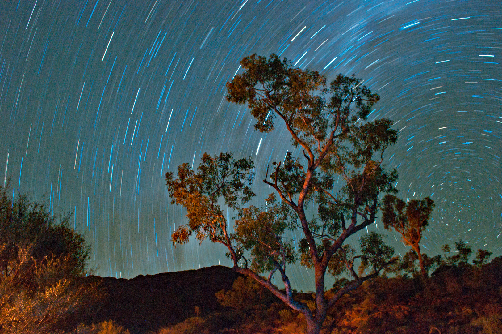 Trephina Gorge View from Campground at Night