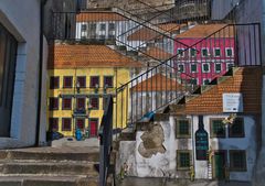 Trepp auf Trepp ab ging es in Porto