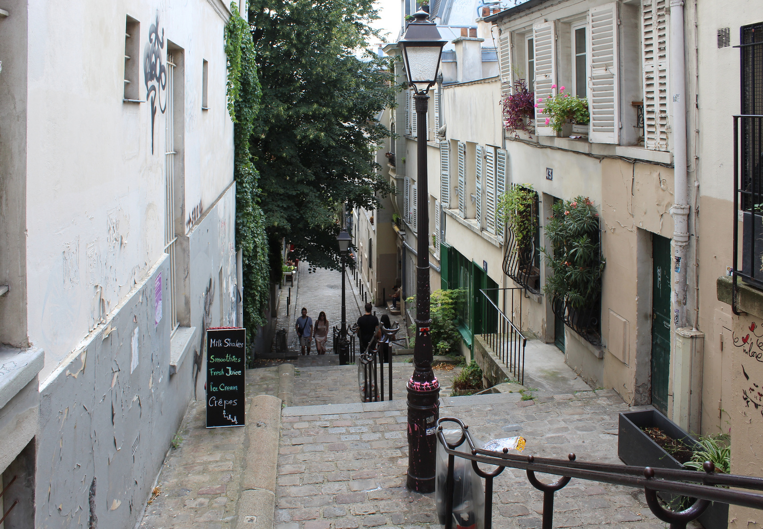 Treppauf, Treppab in Montmartre