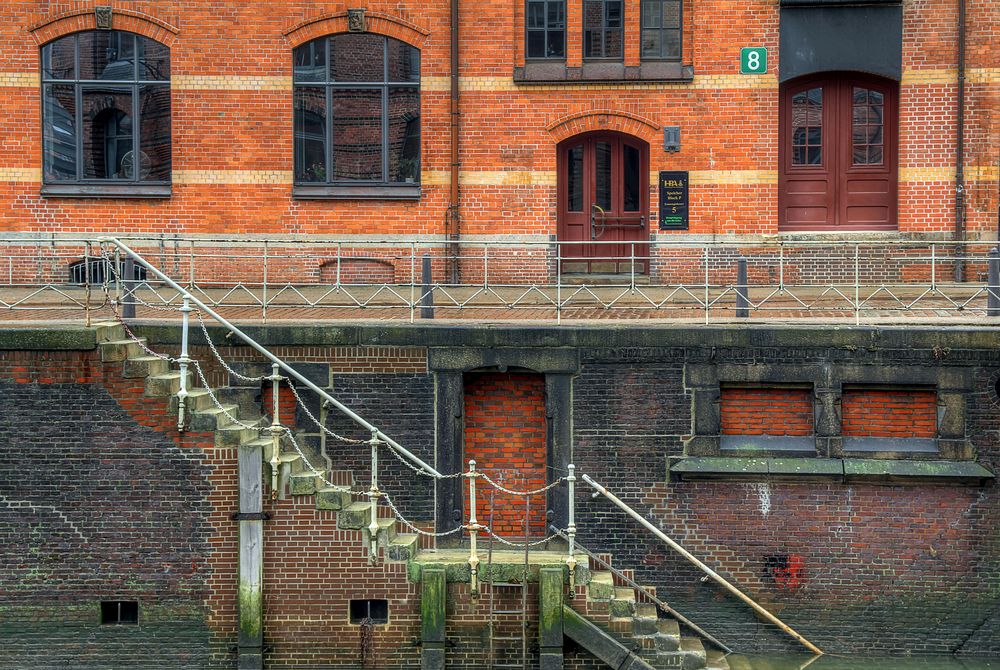 Treppe am Block 8.