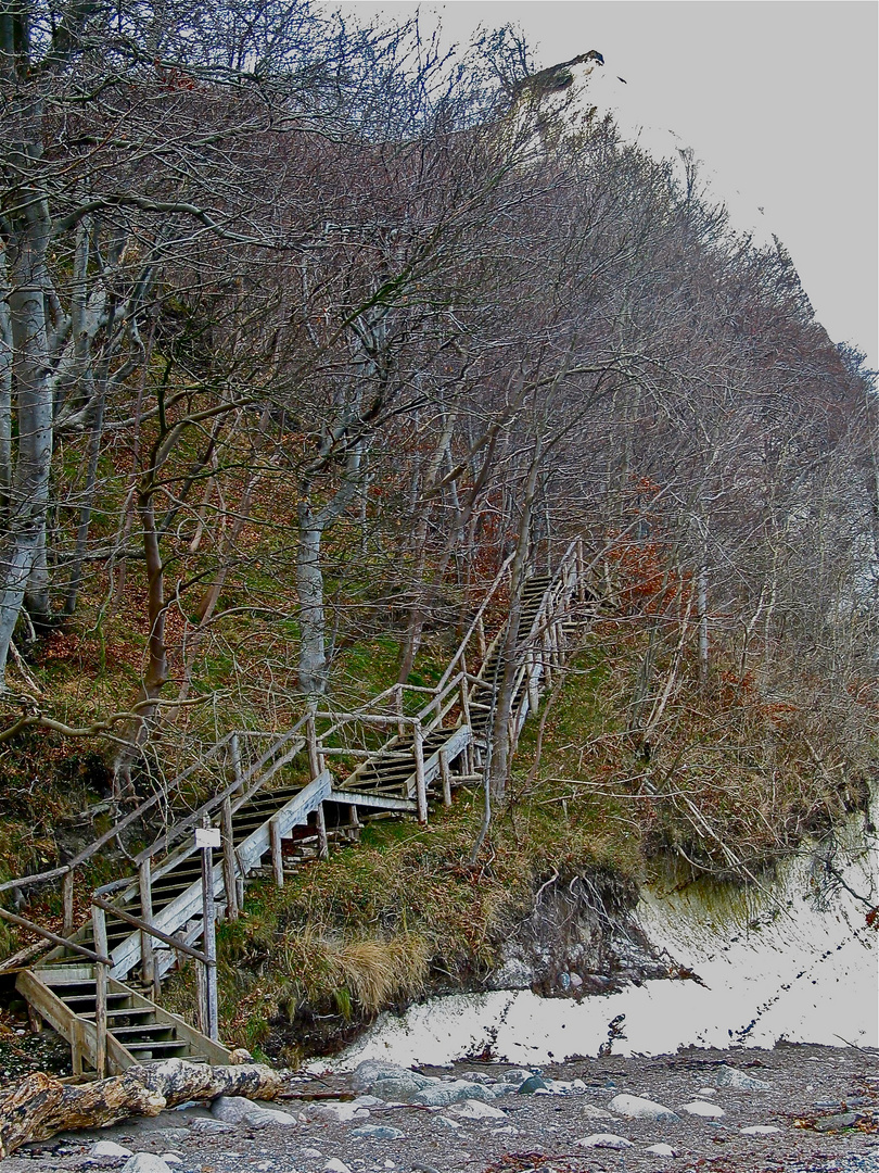 Treppe am Königsstuhl