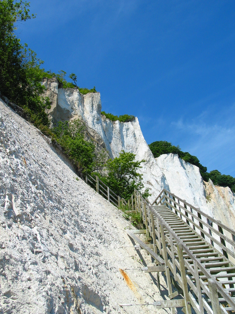 Treppe am Kreidefelsen Insel Moen DK