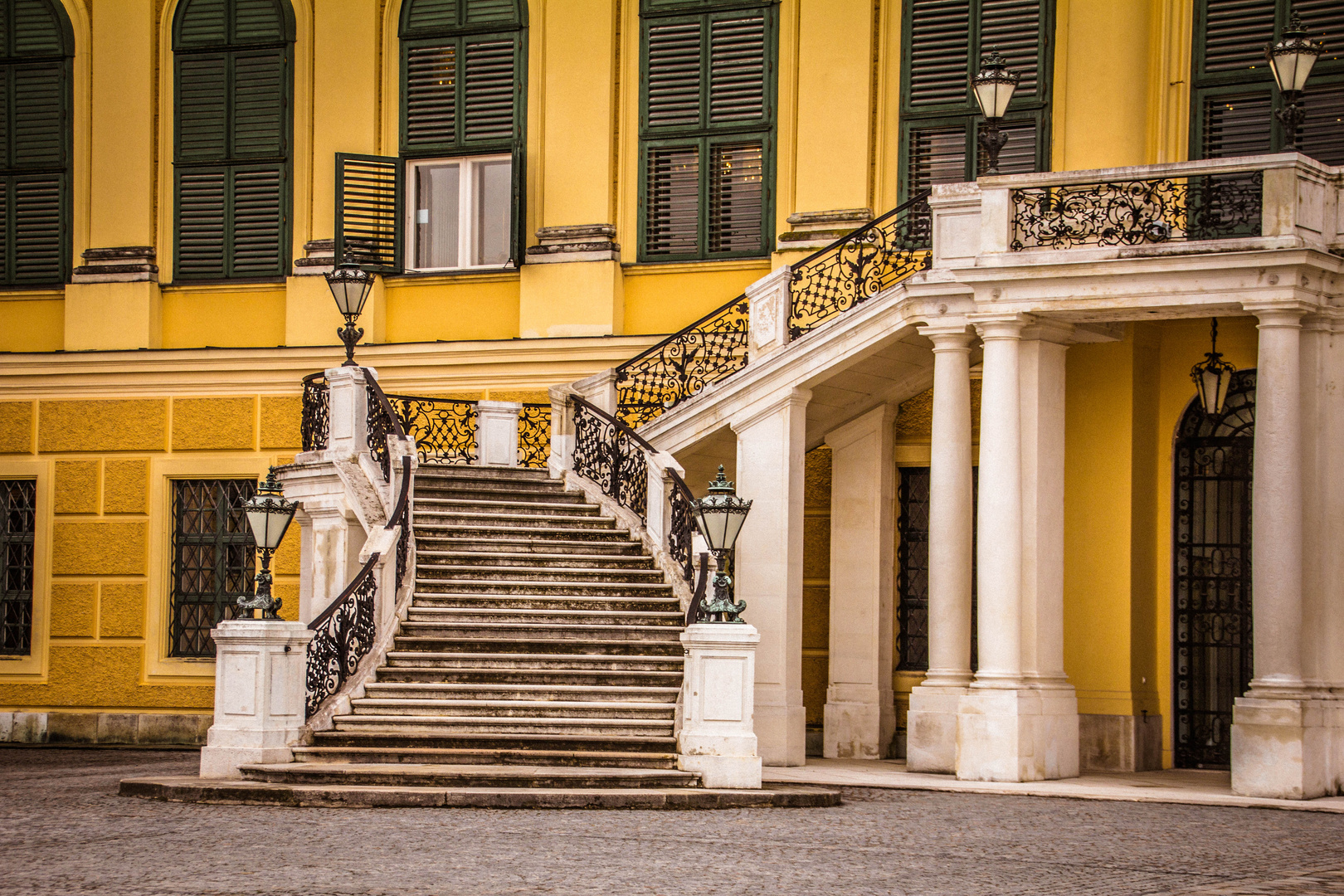 Treppe am Schloß Schönbrunn