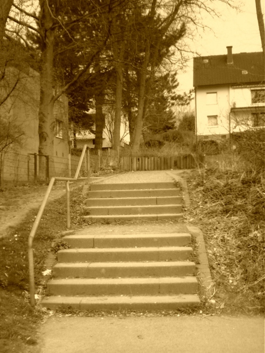 Treppe am Schulzentrum