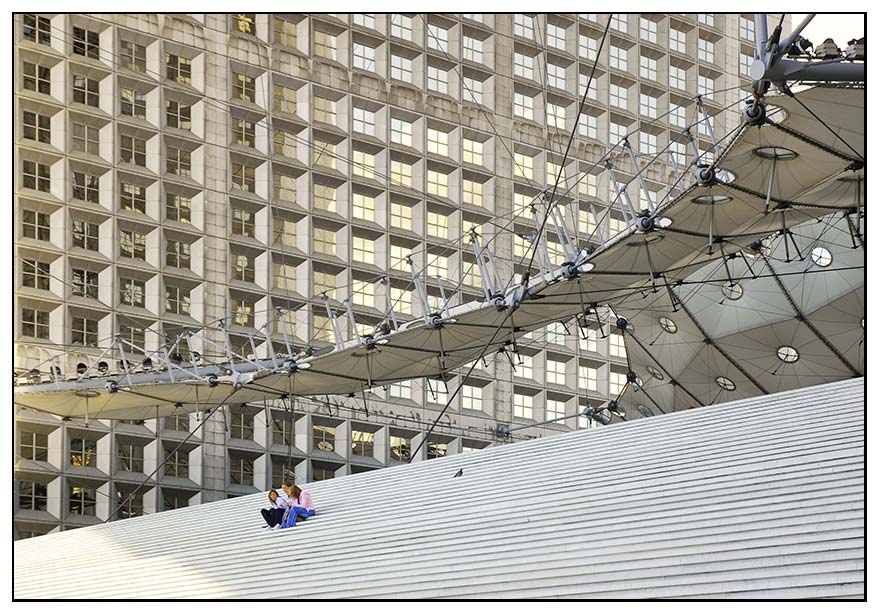 Treppe an der Grande Arche