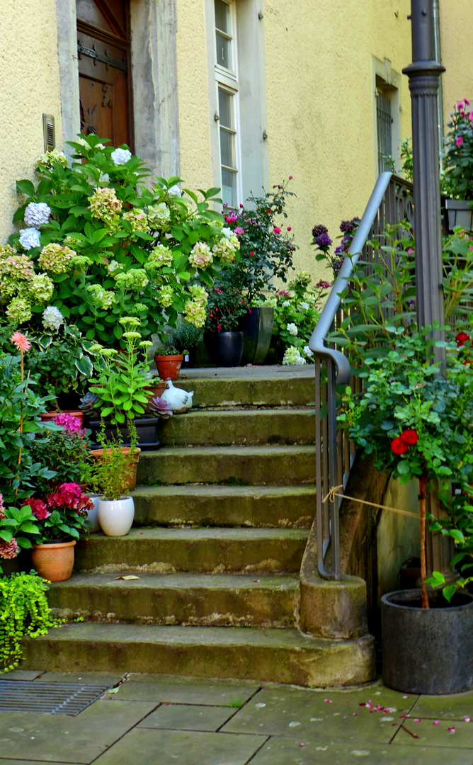 Treppe an der Herler Burg