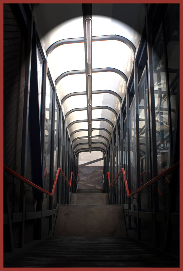 Treppe an DLR-Station Tower Bridge