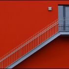 Treppe an Rote Wand