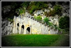 Treppe auf Burg Scharzfels