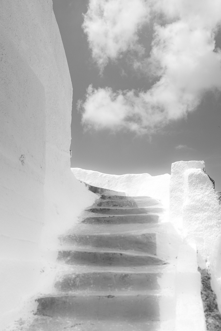 Treppe auf Santorini