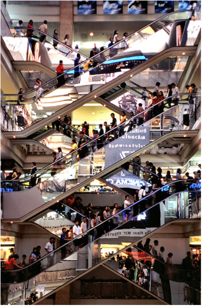 Treppe auf Treppe ab