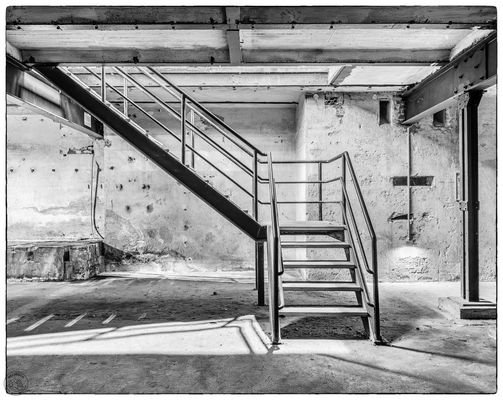 Treppe auf Zeche Zollern