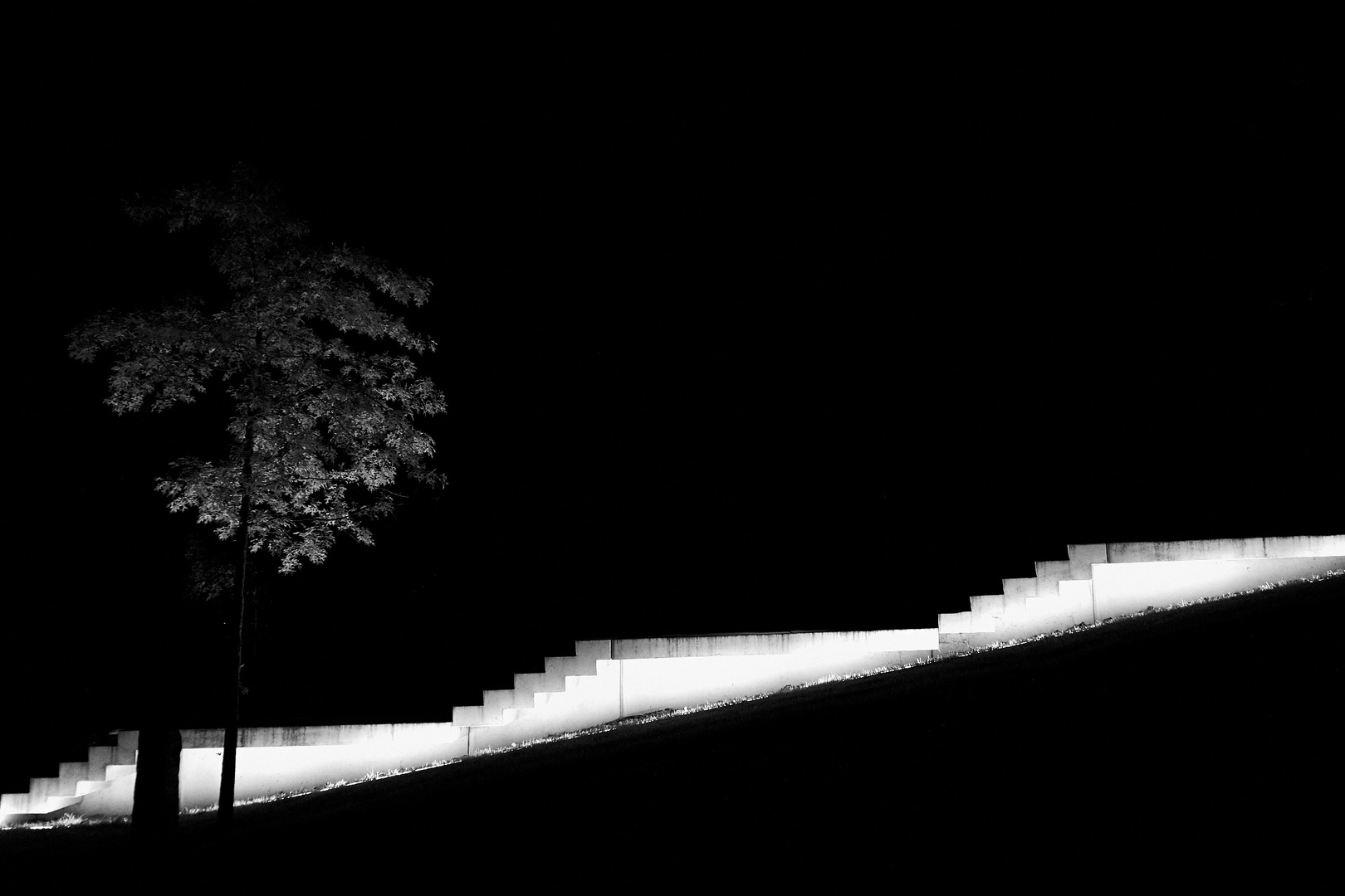 Treppe bei Nacht