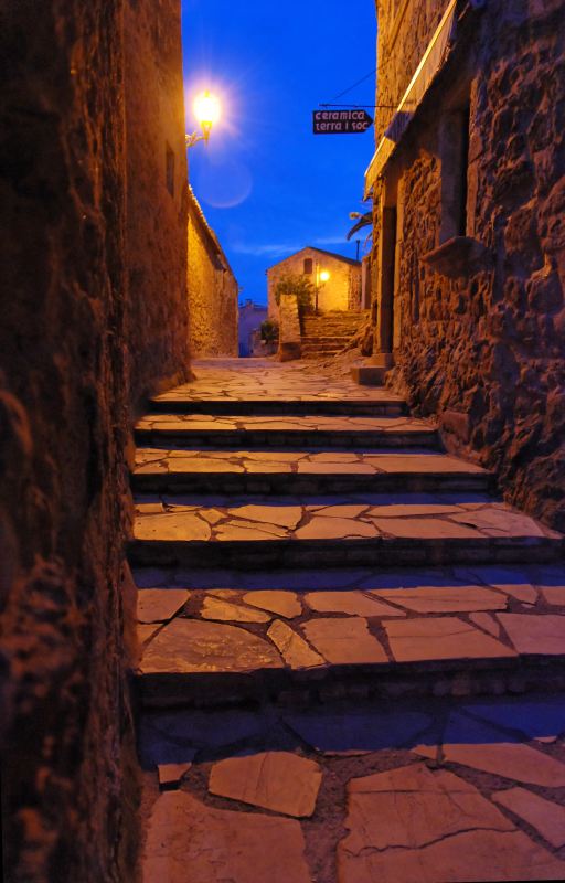 Treppe bei Nacht