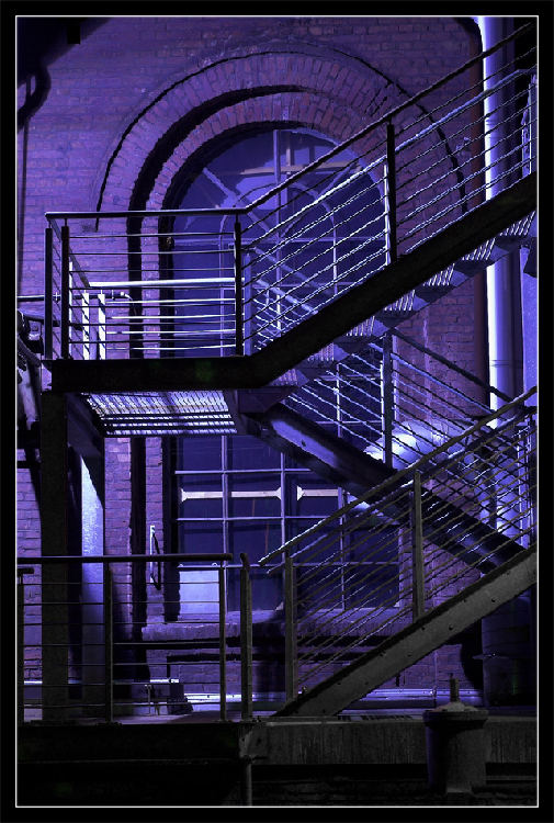 Treppe bei Nacht
