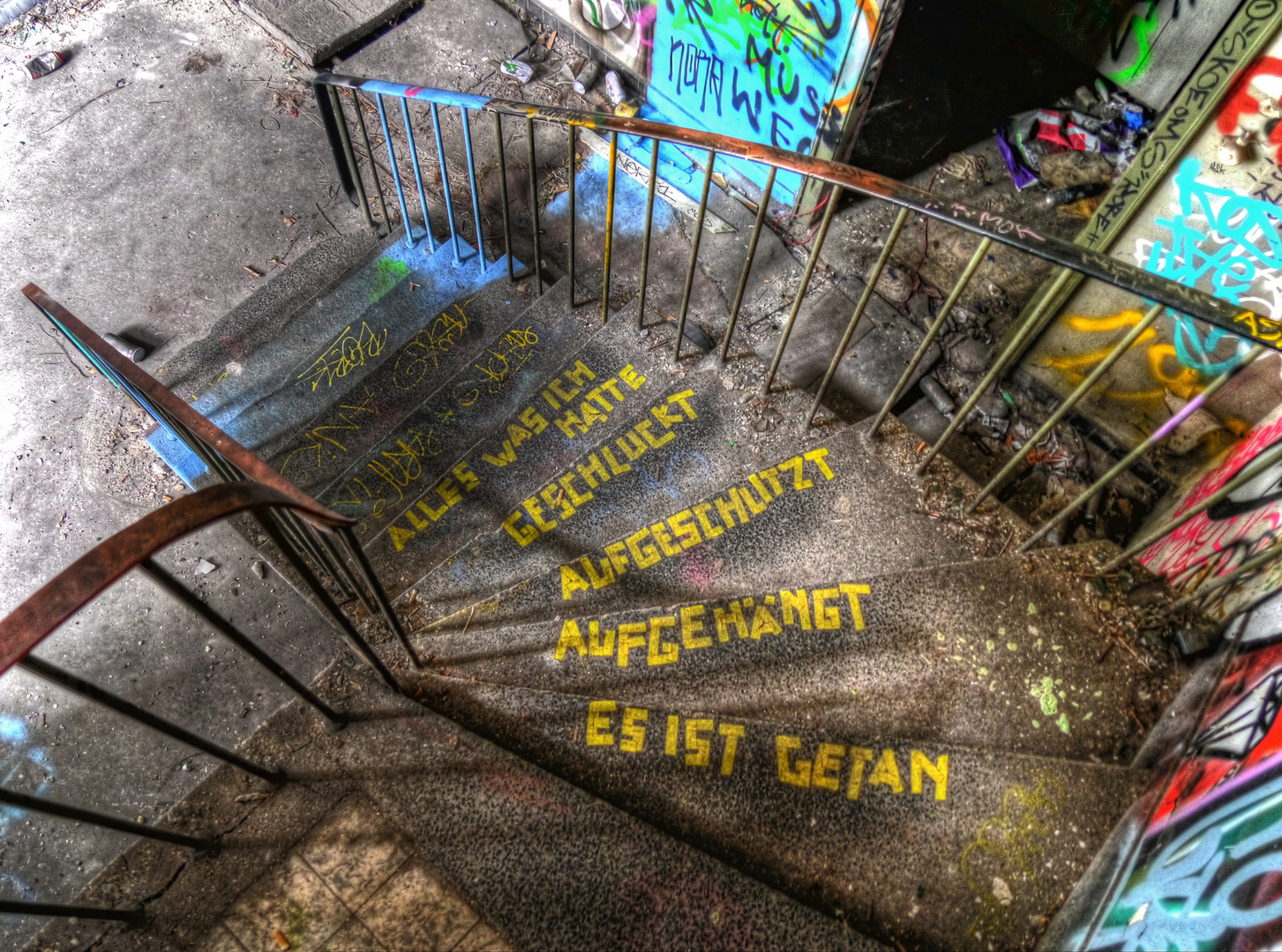 Treppe der Unzufriedenheit