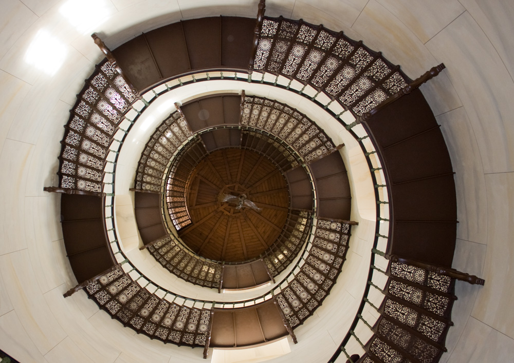 Treppe des Jagdschlosses Granitz auf Rügen