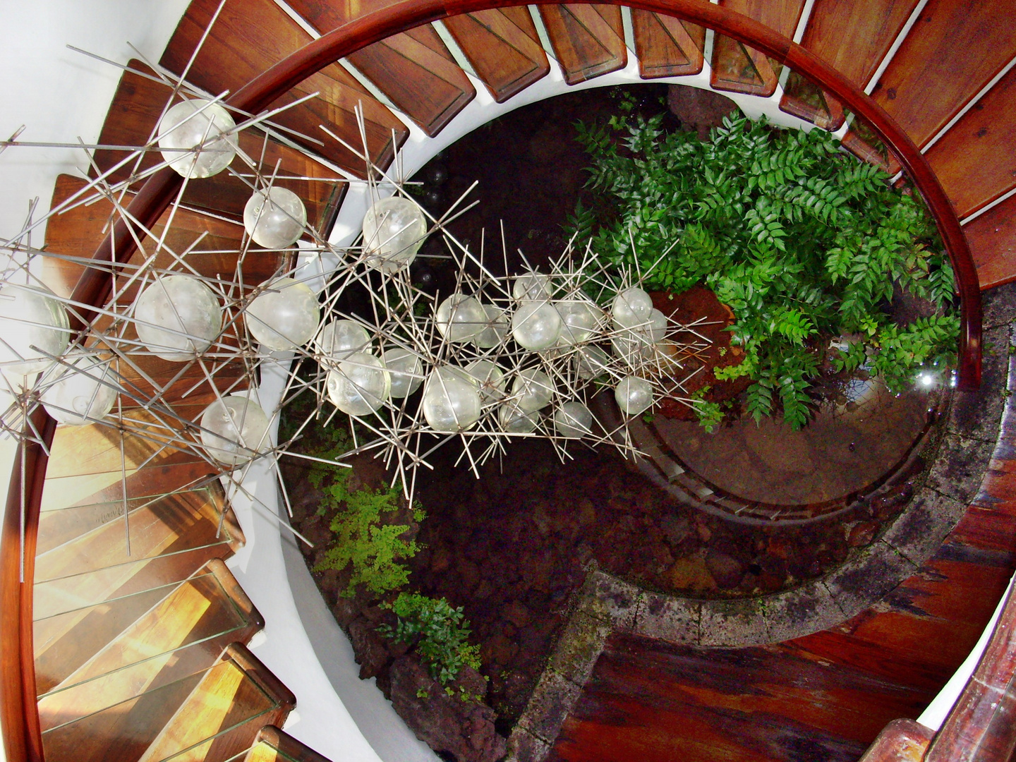 Treppe im Jardin de Cactus