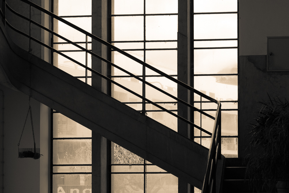 Treppe im Mercado dos Lavradores