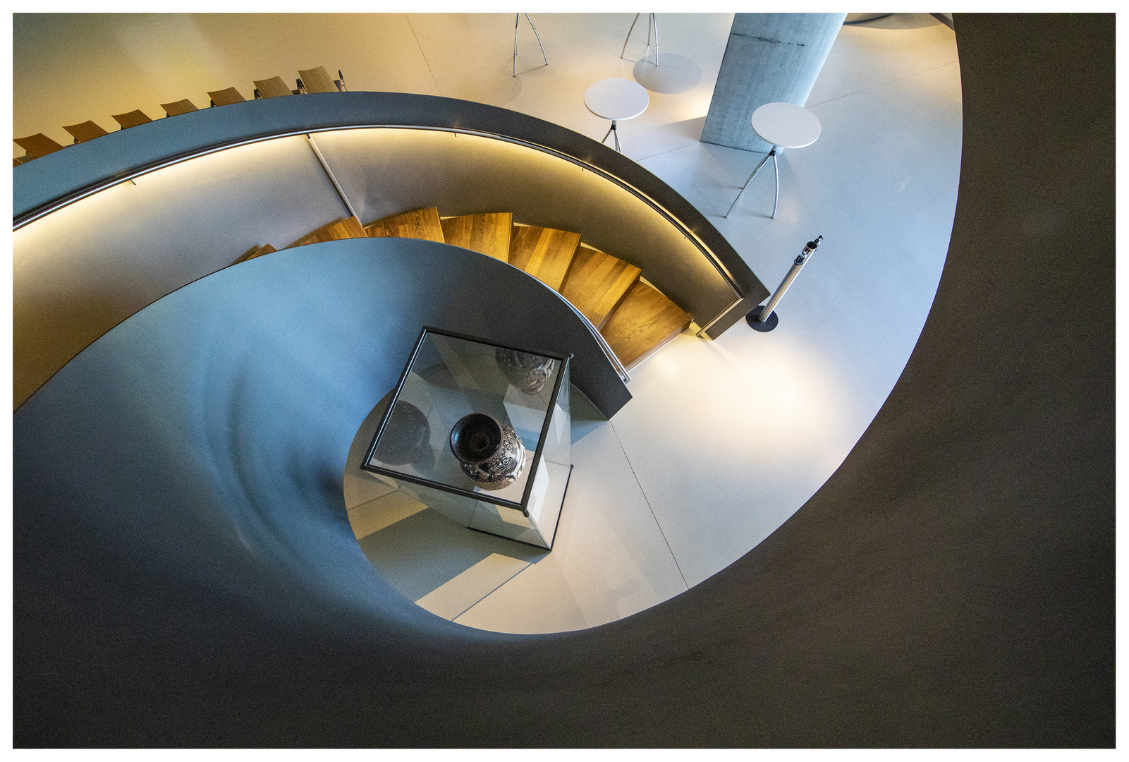 Treppe im PANEUM in der Nähe von Linz