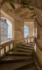 Treppe im Schloss Chambord