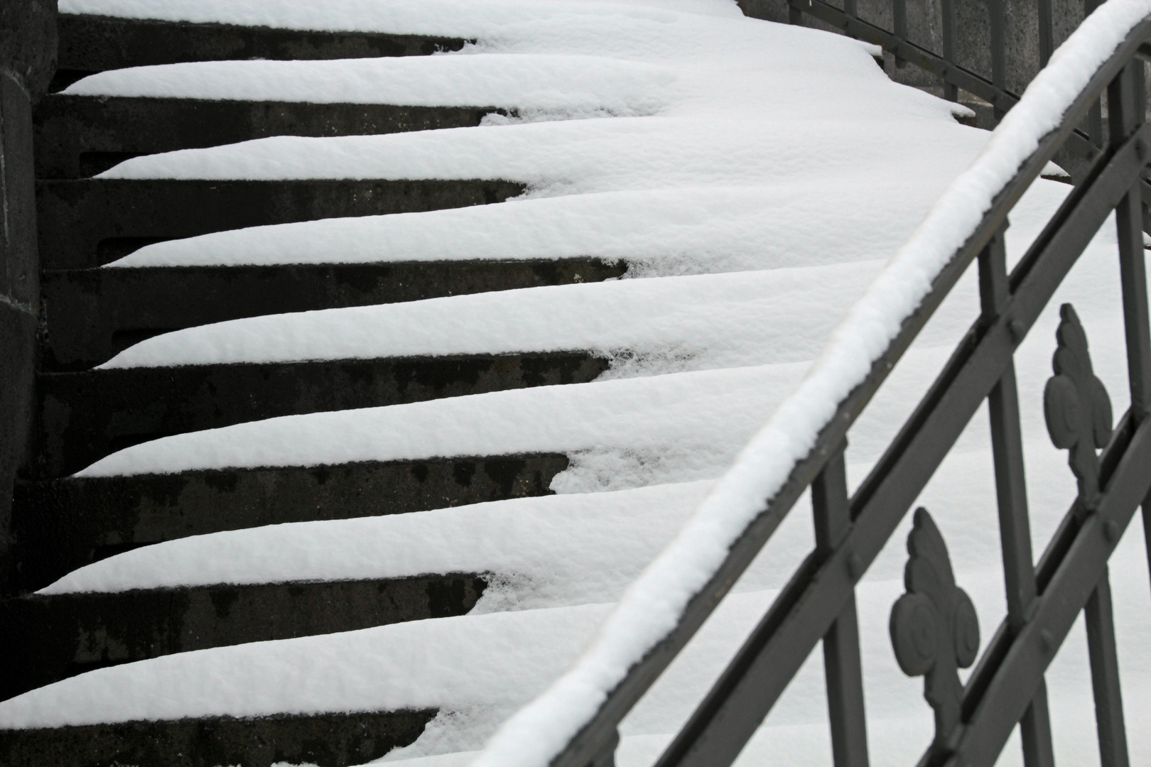 Treppe im Schnee