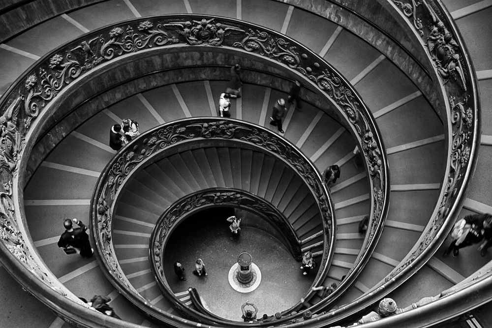 Treppe im Vatikan Museum