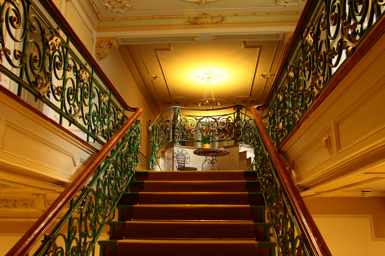 Treppe im Wildbad Rothenburg