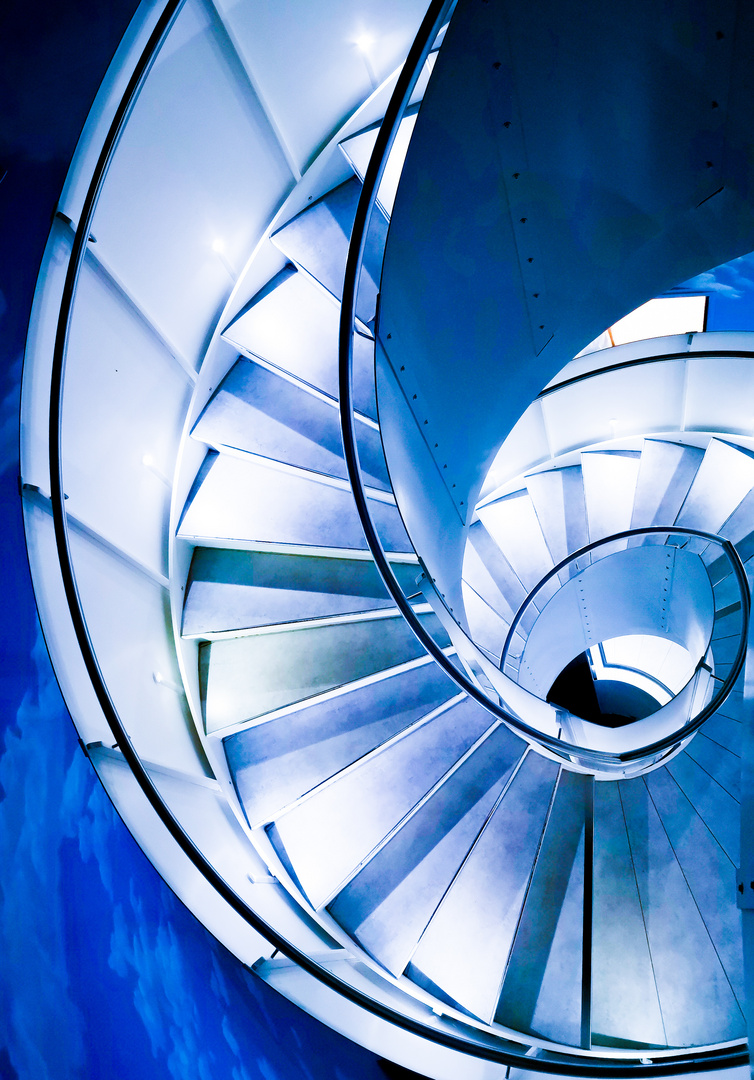 Treppe in blau