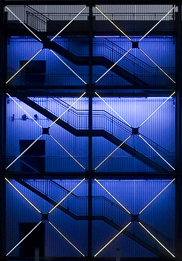 Treppe in blau