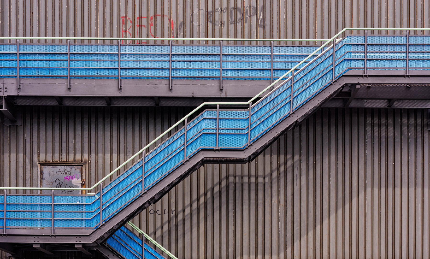 Treppe in Blau