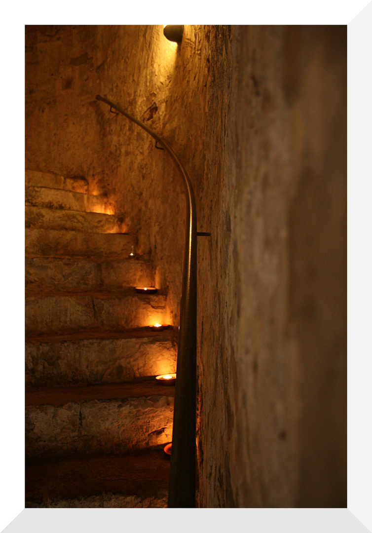 Treppe in der Nord-Ost-Bastion Fürstenau