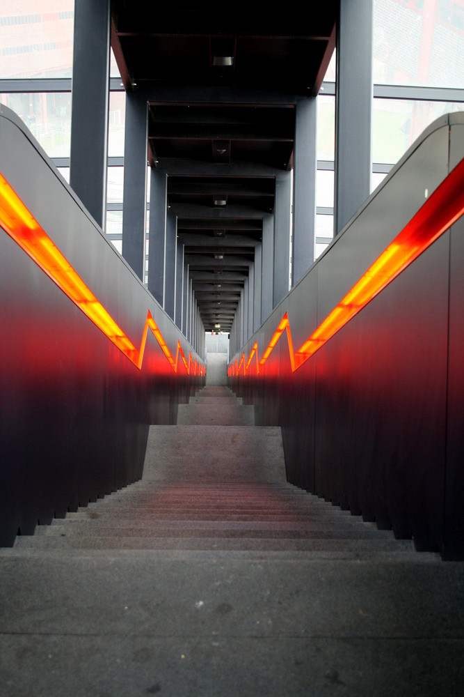 Treppe in der Zeche Zollverein