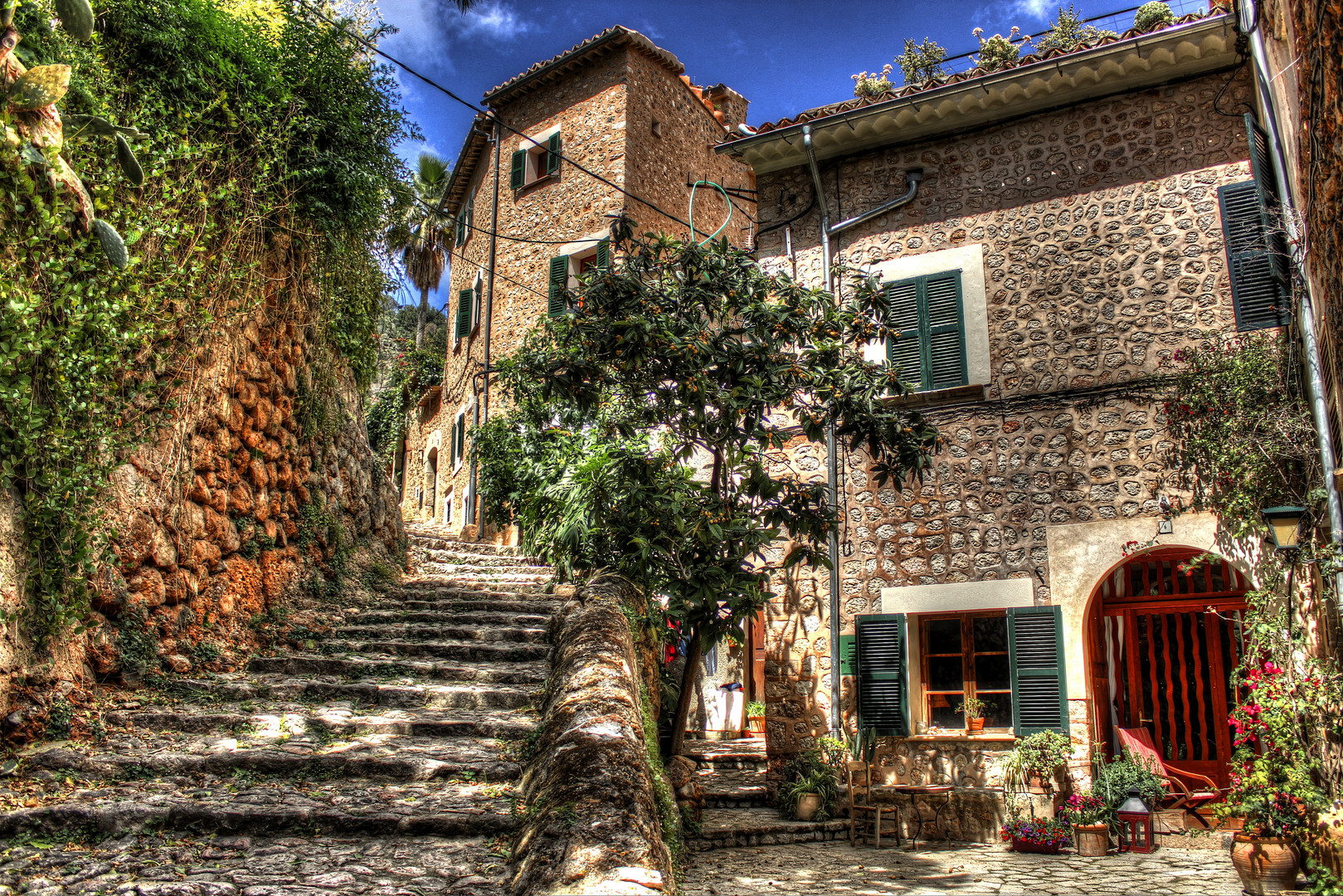 Treppe in Fornalutx