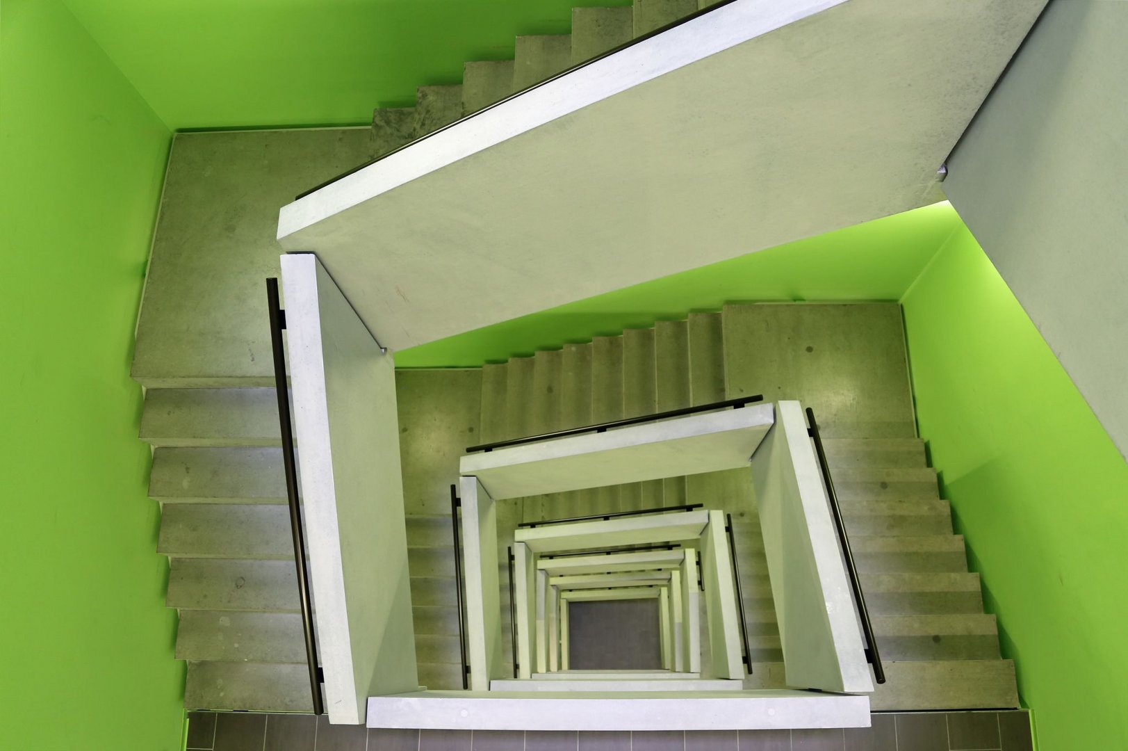 Treppe in Grün