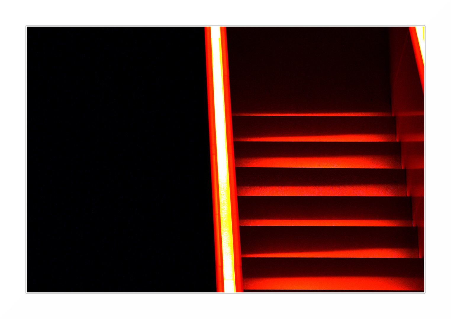 Treppe in orange