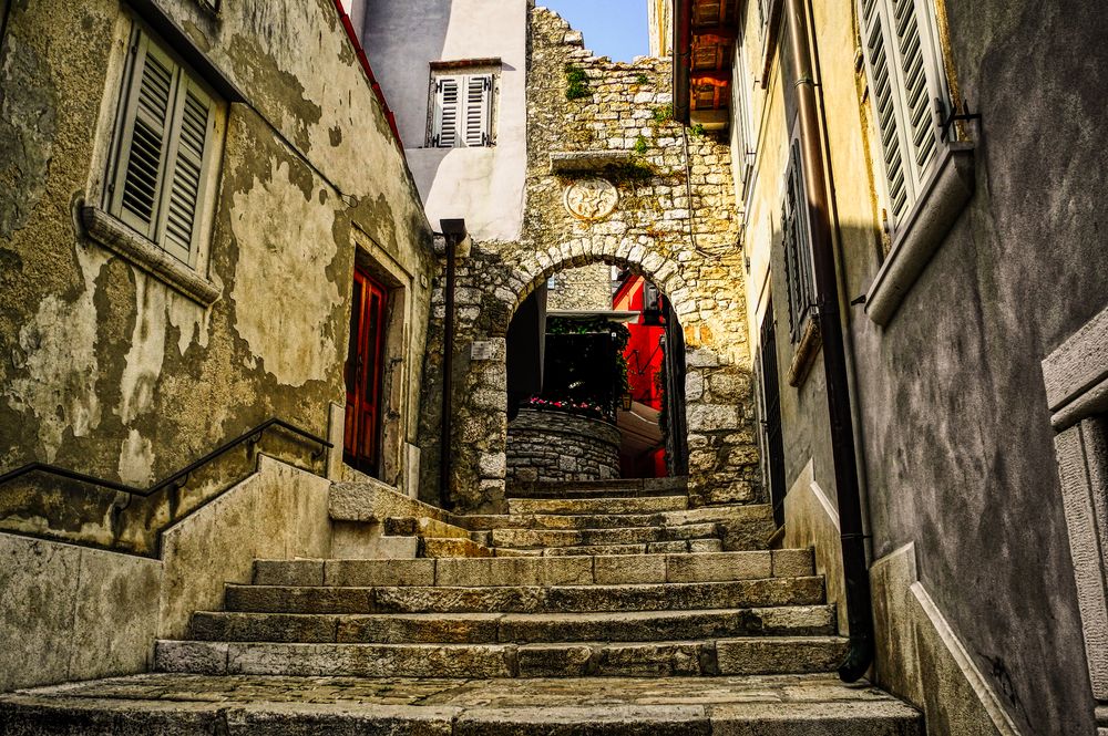 Treppe in Rovinj