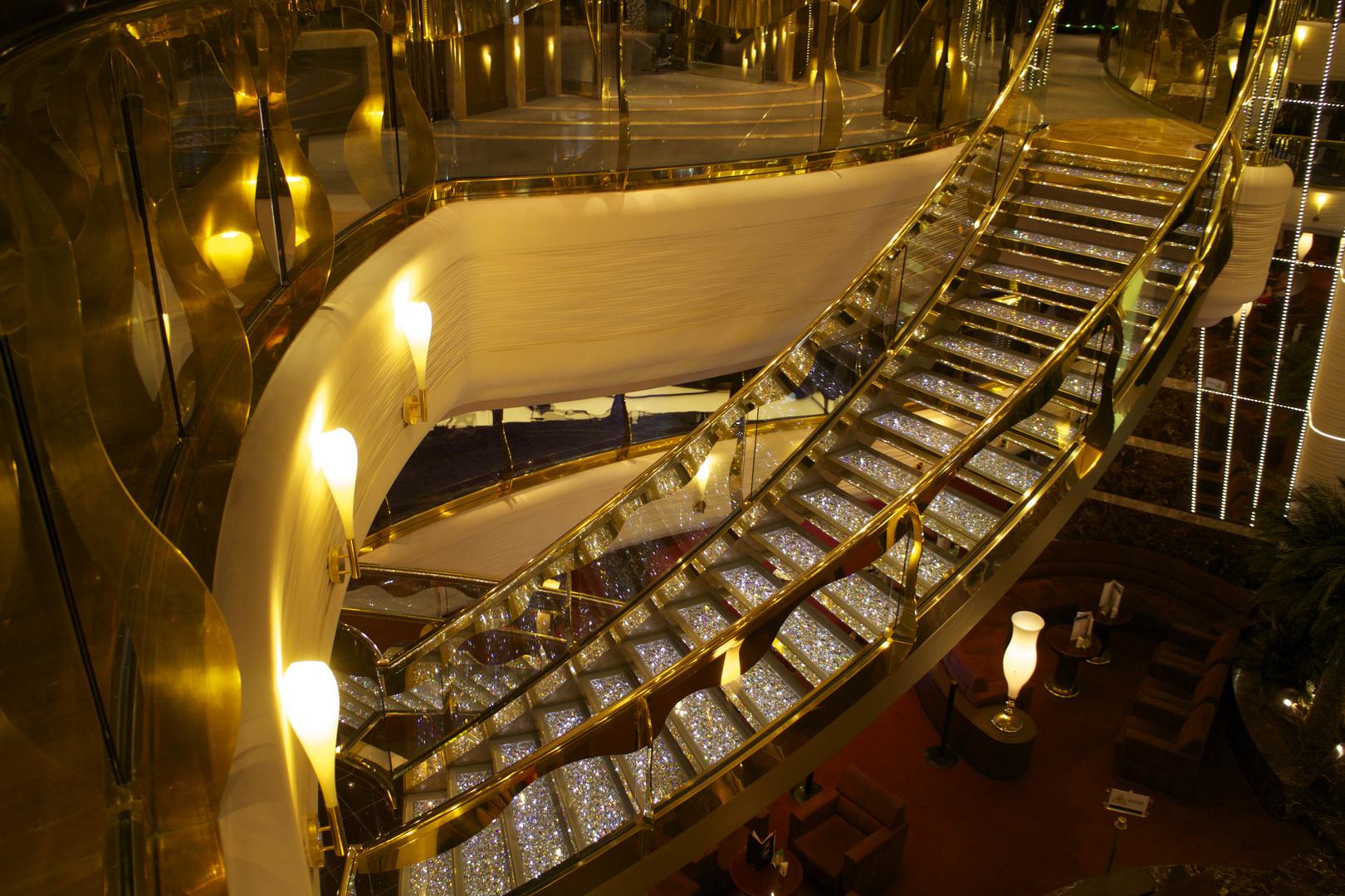 Treppe in Swarovski