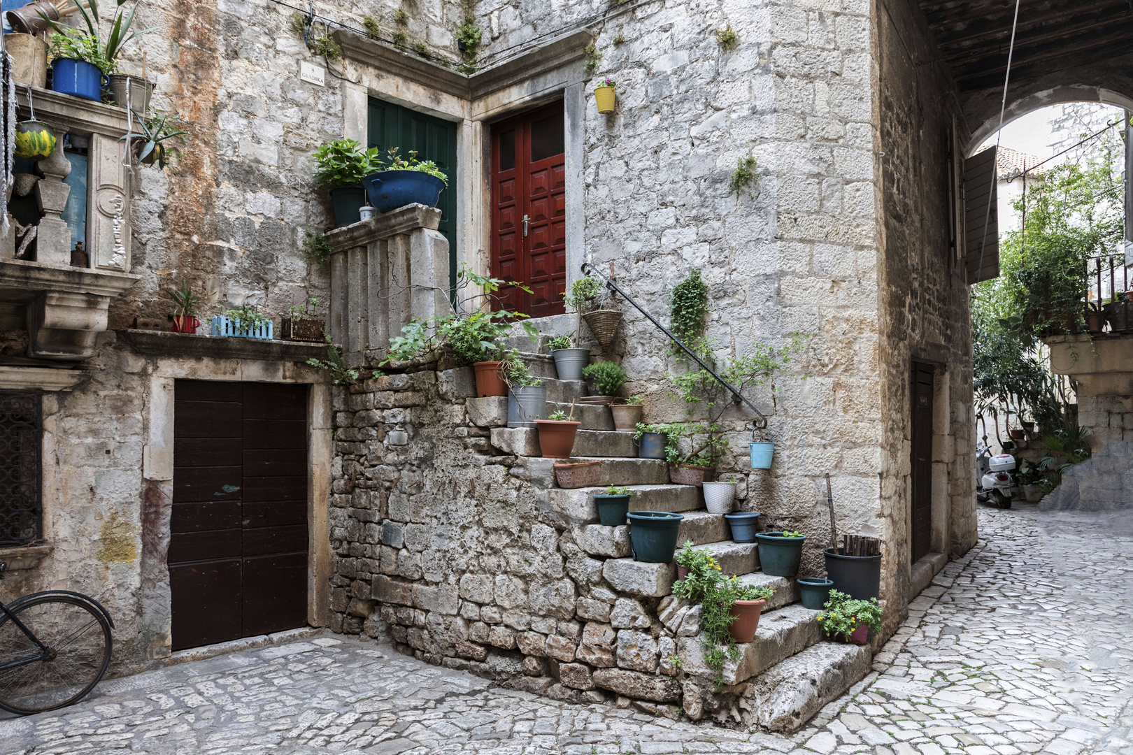 Treppe in Trogir Kroatien