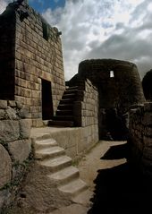 Treppe mit Rundturm