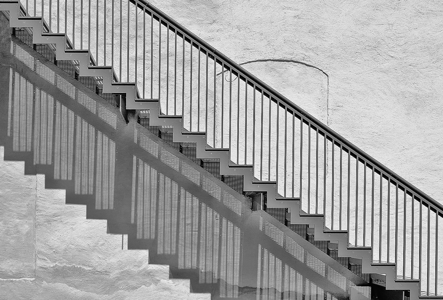 Treppe mit Schatten